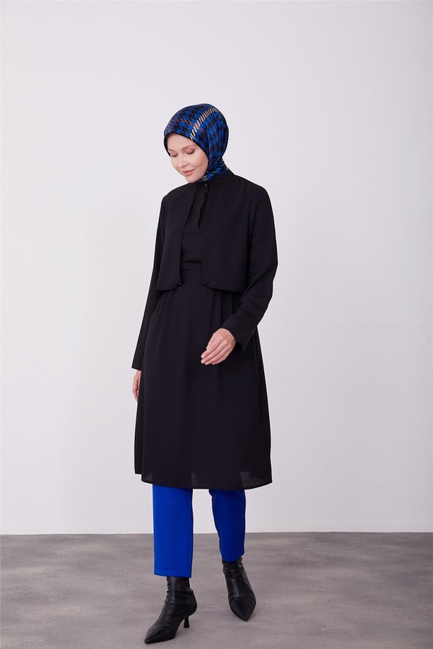 Aller detaylı tunik 23K4710 Siyah