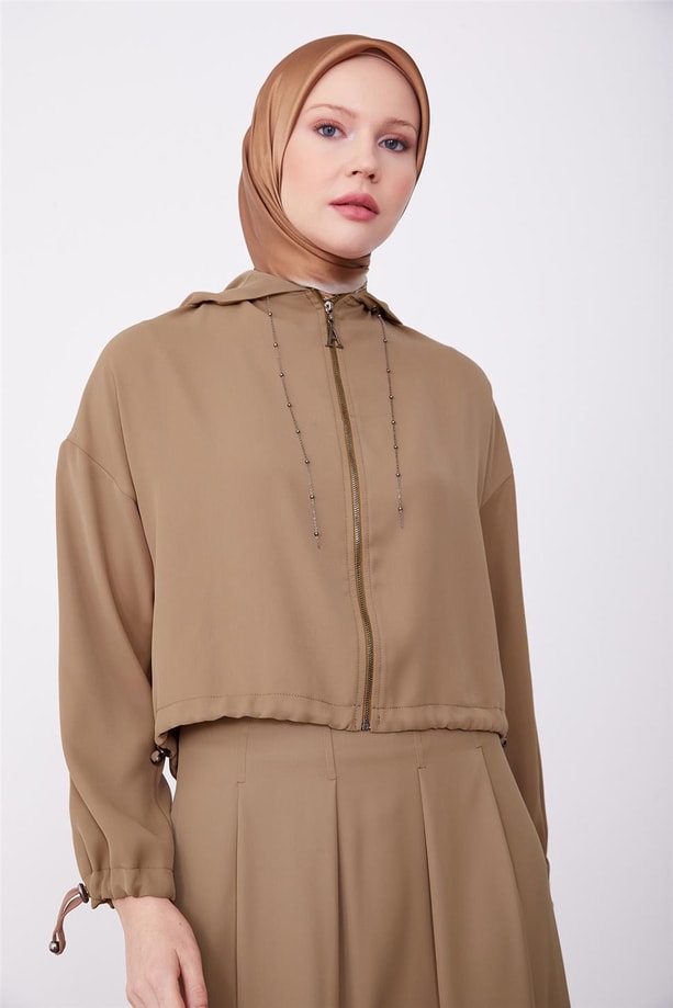 Armine Beli Ve Kolu Daralabilen Takım 23K6709 Badem