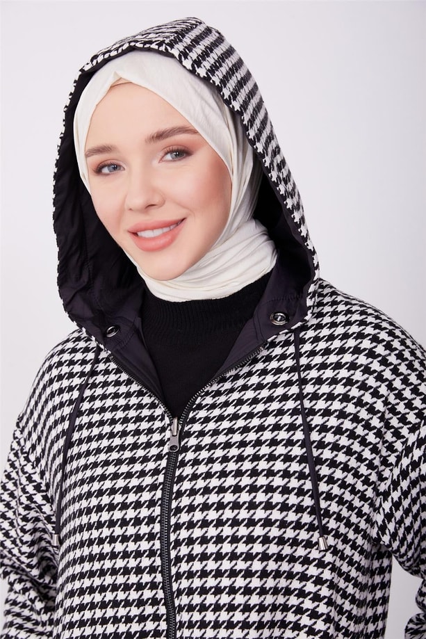 Armine Çift Taraflı Giyilebilen Kaban 23K7809 Siyah