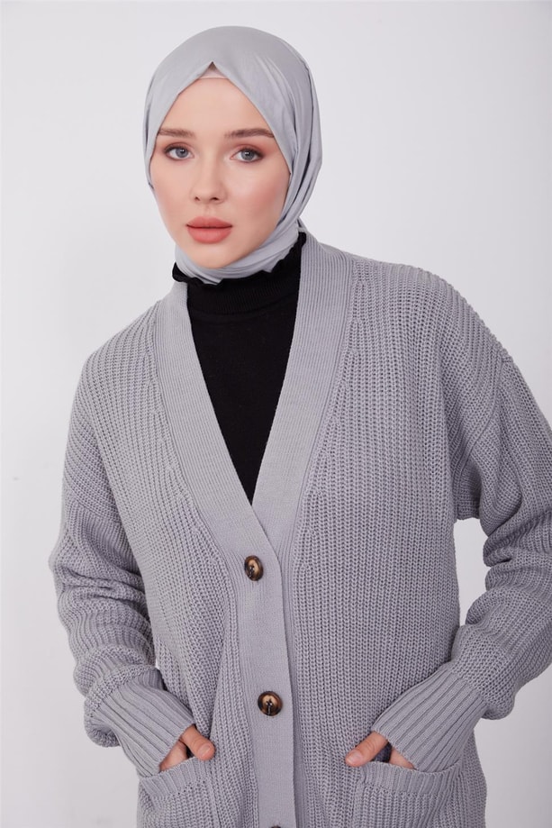Armine Hırka 23KD8315 Gri