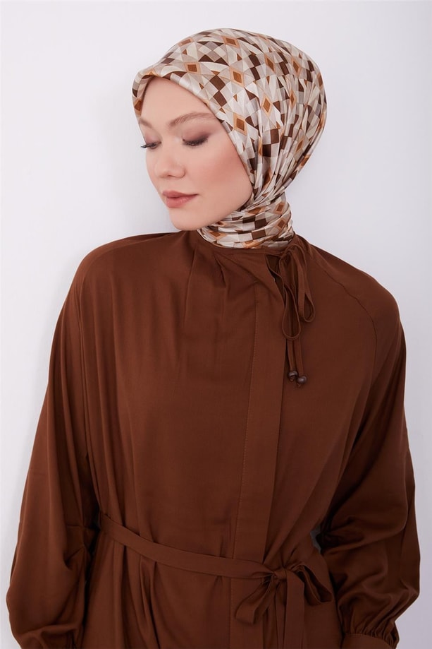 Armine Elbise 23K9655 Kahverengi