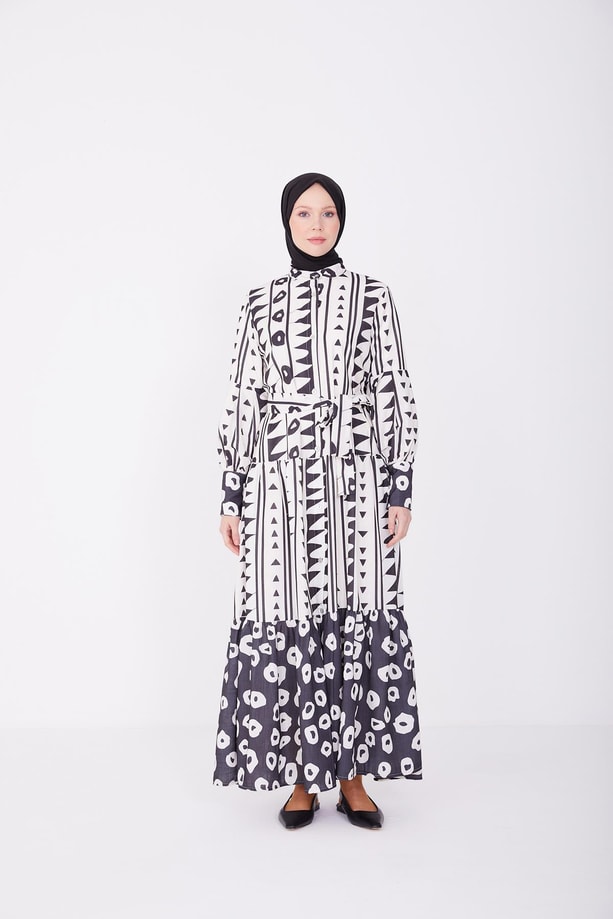 Armine Elbise 23YD2407 Siyah