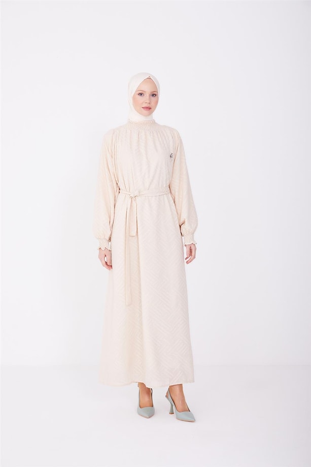 Armine Elbise 23YD2411 Bej