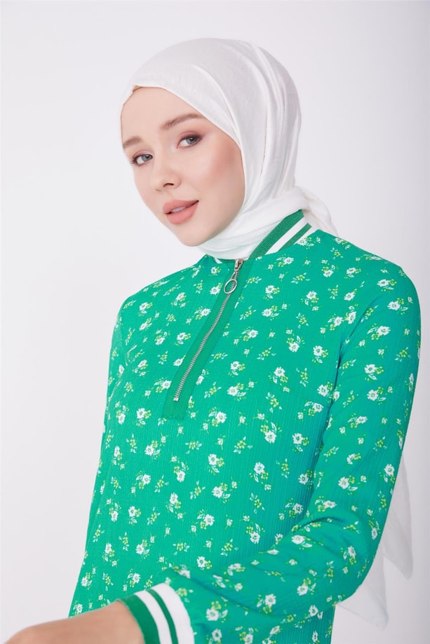 Armine Elbise 23Yd2519 Yeşil