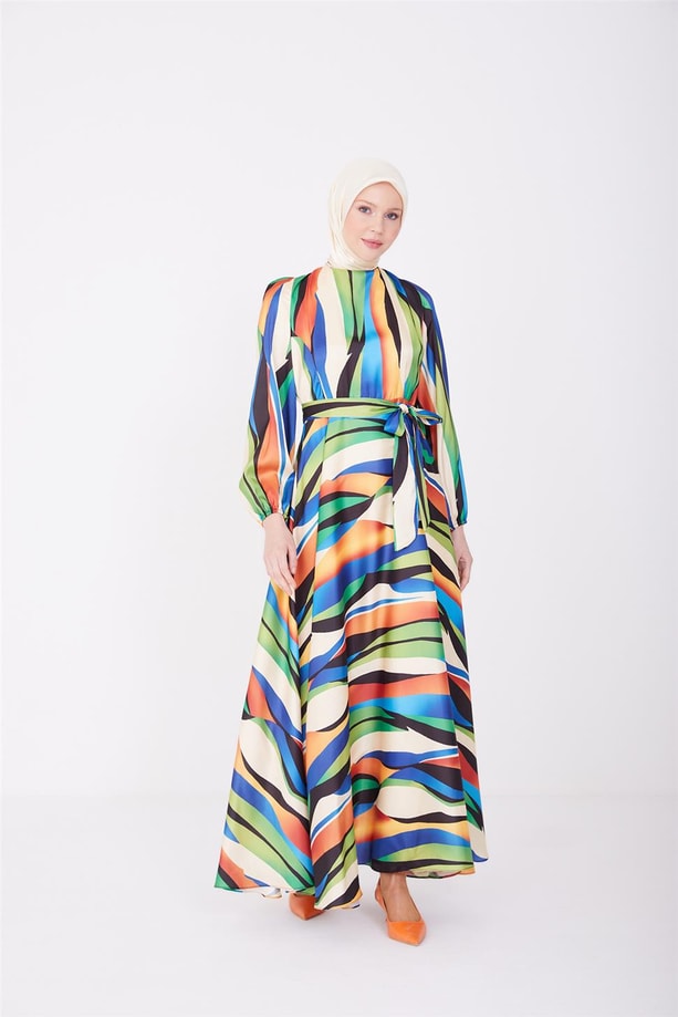 Armine Elbise 23Yd2524 Yeşil