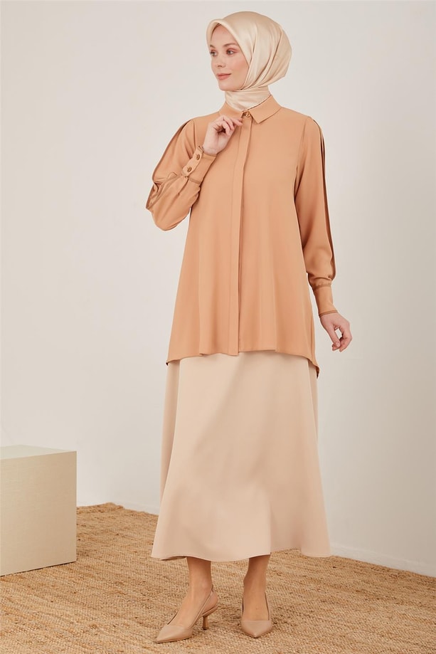 Armine Gömlek 23Y3101 Camel