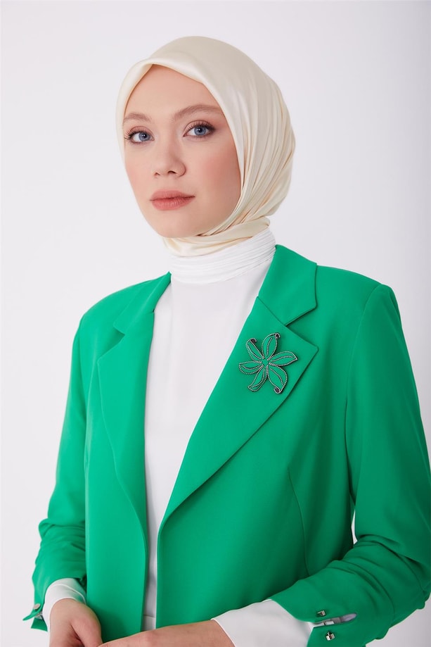 Armine Ceket 23Yd3325 Benetton Yeşili