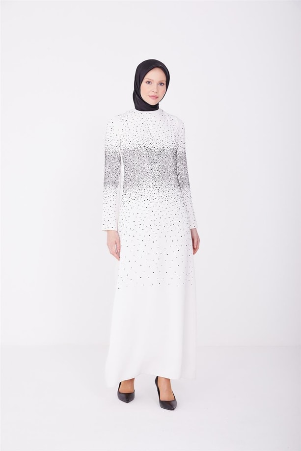Armine Abiye Elbise 23Yd3351 Beyaz