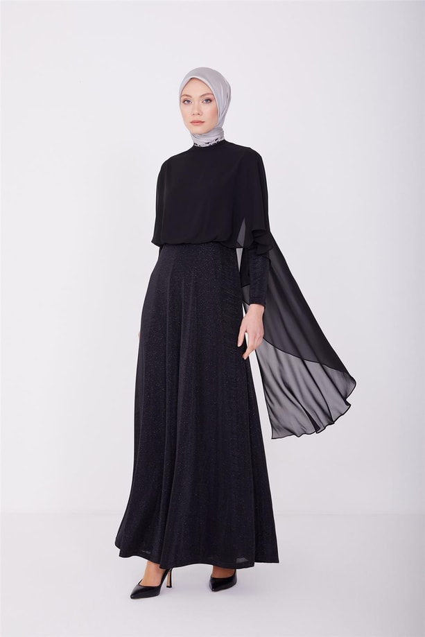  Armine Abiye Elbise 23YD3360  Siyah