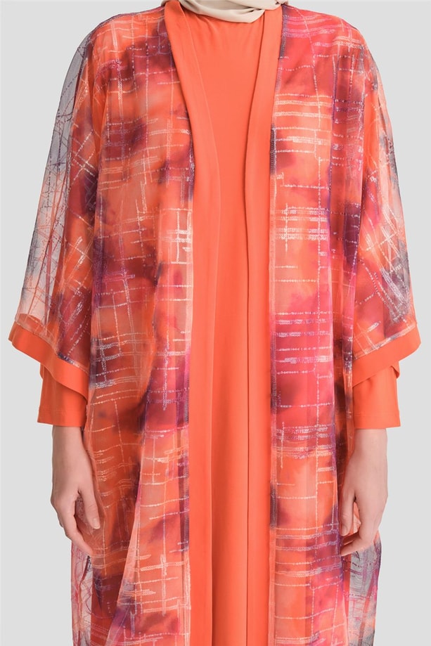 Armine Abiye Elbise 23YD3371 Oranj