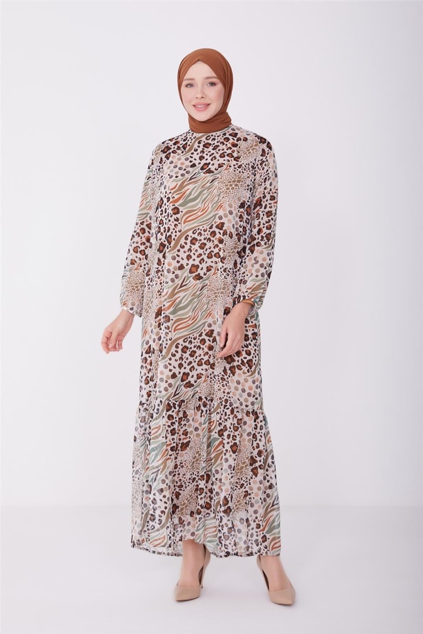 Armine Elbise 23Yd4321 Kiremit