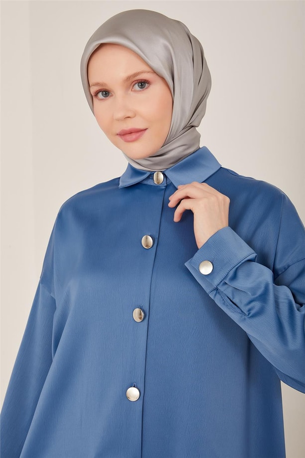 Armine Gömlek 23YD8300-1 İndigo