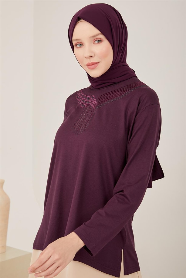Armine Penye 23YD9023 Mürdüm