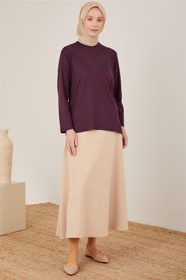 Armine Penye 23YD9030 Mürdüm