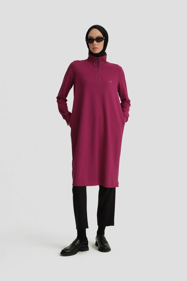 Armine Sweat Tunik ORTD412 Fuşya