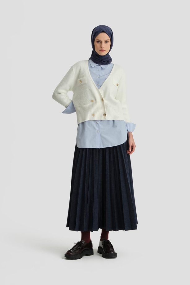 Armine Hırka 24KD4205 Ekru