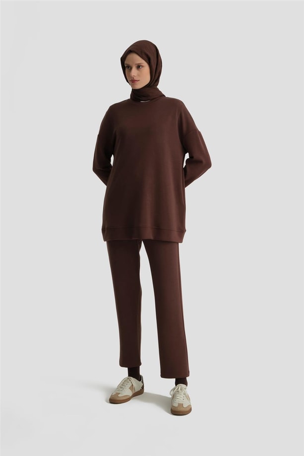 Armine Örme Takım 24KD4226 Acı Kahve