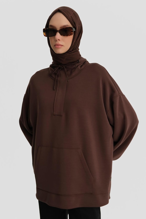Armine Tunik 24KH4227 Kahverengi