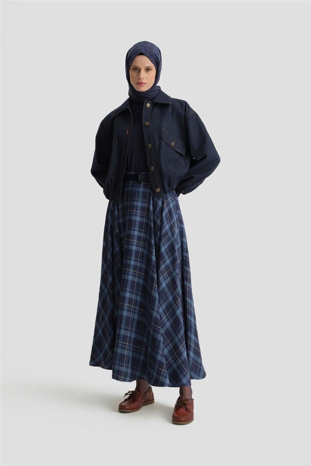 Armine Bomber Ceket 24K5704 Lacivert