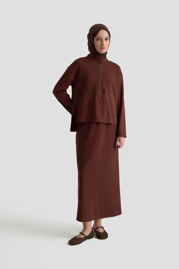 Armine Trend Takım 24KT642 Kahverengi