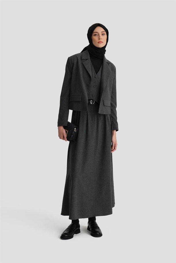 Armine Yelekli Takım 24K6906 Antrasit