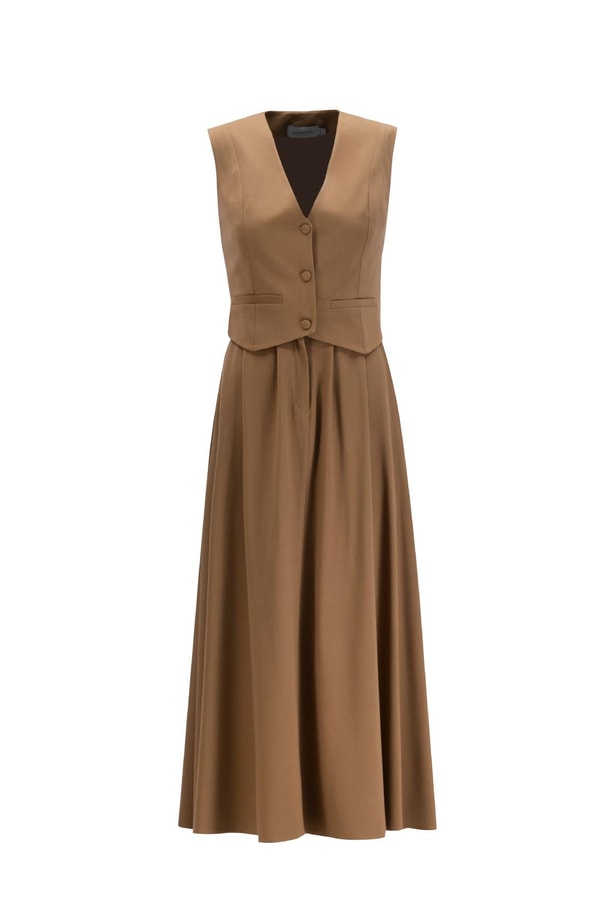 Armine Yelekli Takım 24K6906 Taba