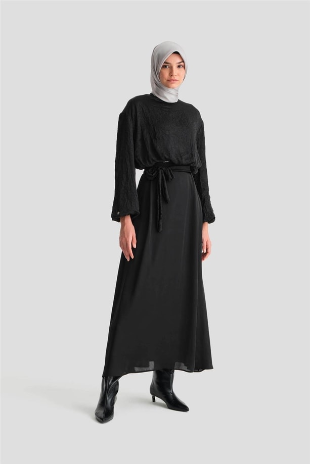 Armine Balon Bluzlu Takım 24K6919 Siyah