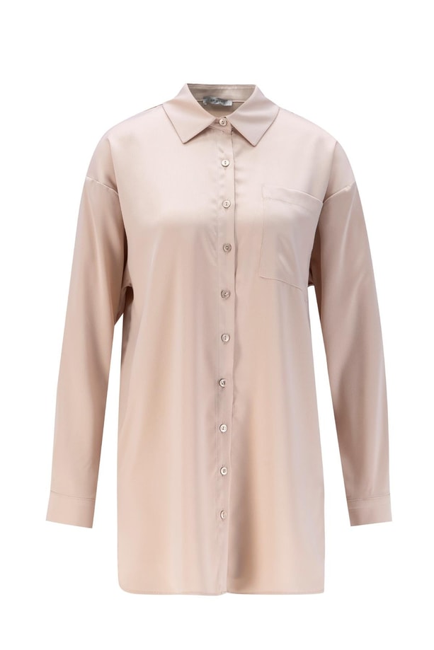 Armine Gömlek 24KD9240 Bej