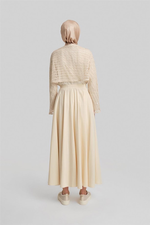 Armine Lastikli Godeli Etek 24Y1632 Aytaşı