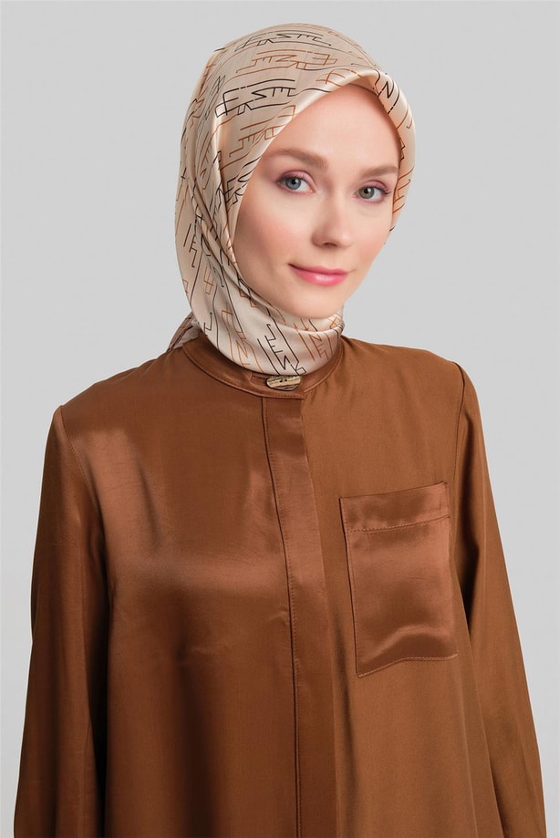 Armine Parlak Yüzeyli Takım 24Y6819 Kahverengi