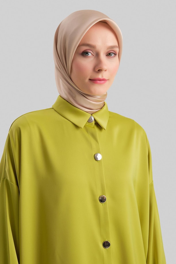 Armine Gömlek 24YD8300-1 Yağ Yeşili