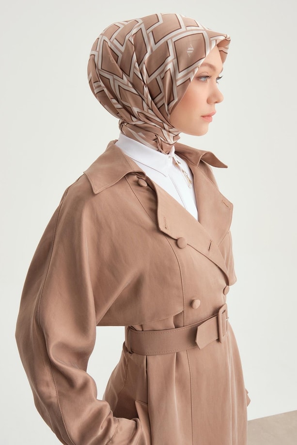 Armine Çift Düğmeli Trençkot 24Y8701 Camel