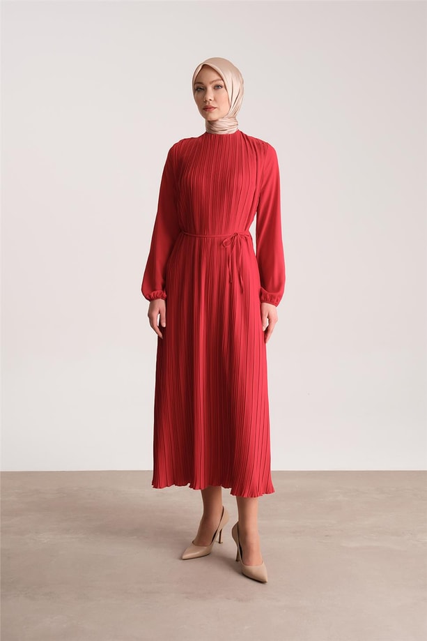Armine Elbise 24YD9435 Kırmızı