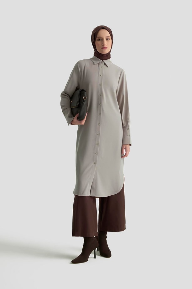 Armine Tunik Elbise 25KD1017 Bej