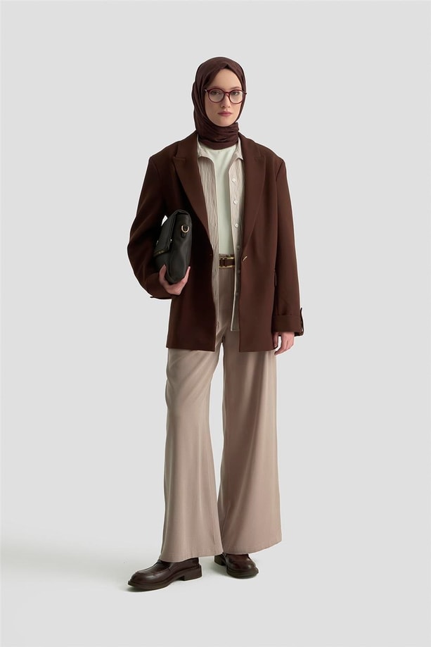 Armine Palazzo Pantolon Vizon