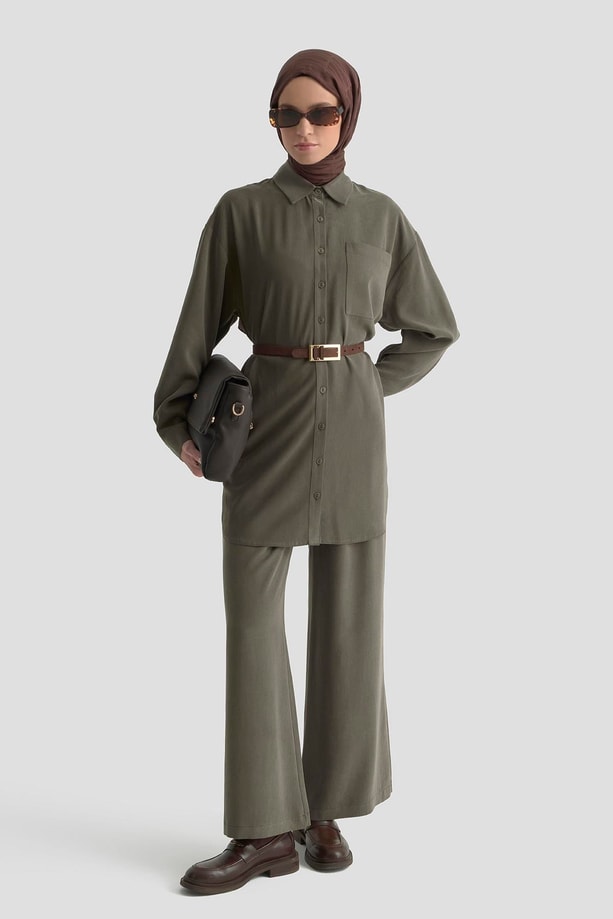 Armine Palazzo Pantolon Haki