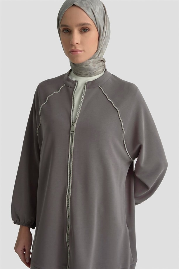 Armine Biyeli Örme Takım 25KD1176 Antrasit