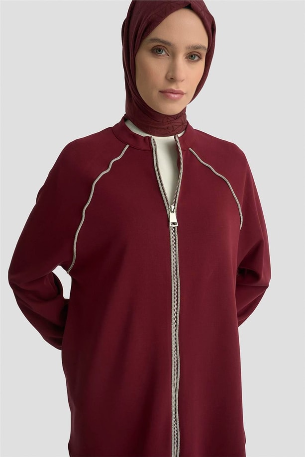 Armine Biyeli Örme Takım 25KD1176  Bordo