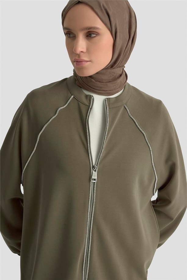 Armine Biyeli Örme Takım 25KD1176 Haki