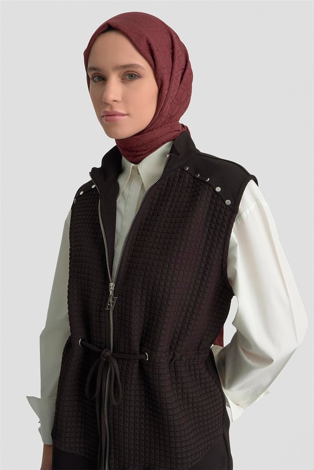 Armine Kapitone Mixli Örme Takım 25KD1603 Siyah