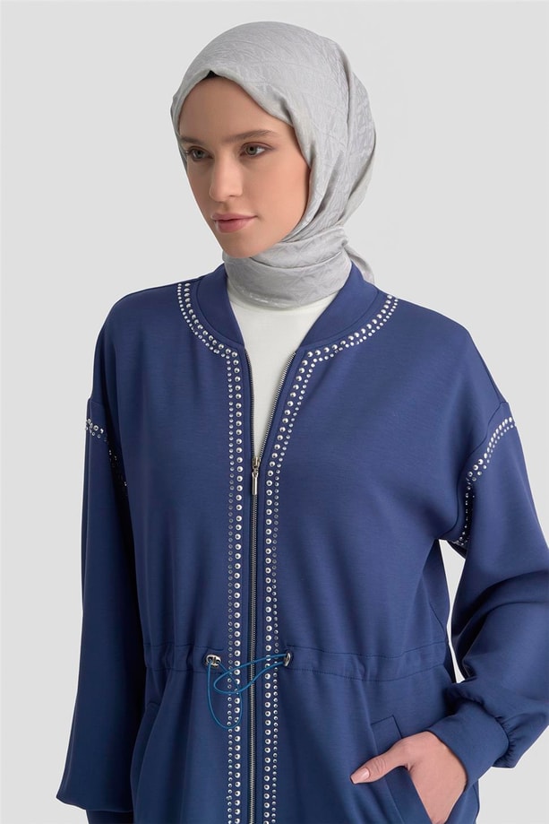 Armine Trok Detaylı Kap 25KD4038 Lacivert