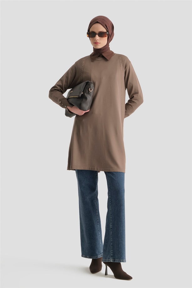 Armine Triko Tunik 25KD5005 Vizon