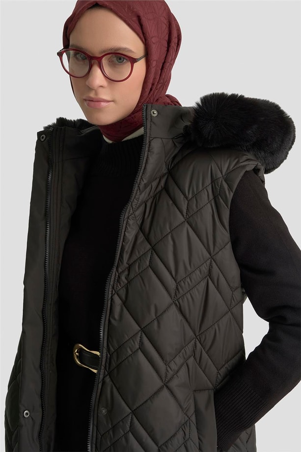 Armine Yelek 25KT505 Siyah