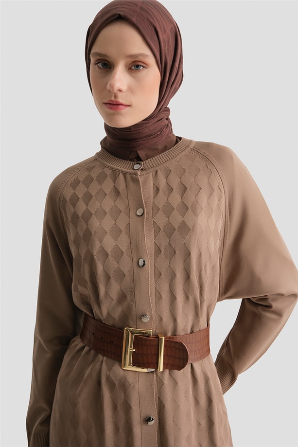 Triko Ceket 25KD5096 Vizon