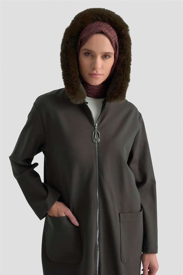 Armine Trend Hırka 25KT528 Kahverengi