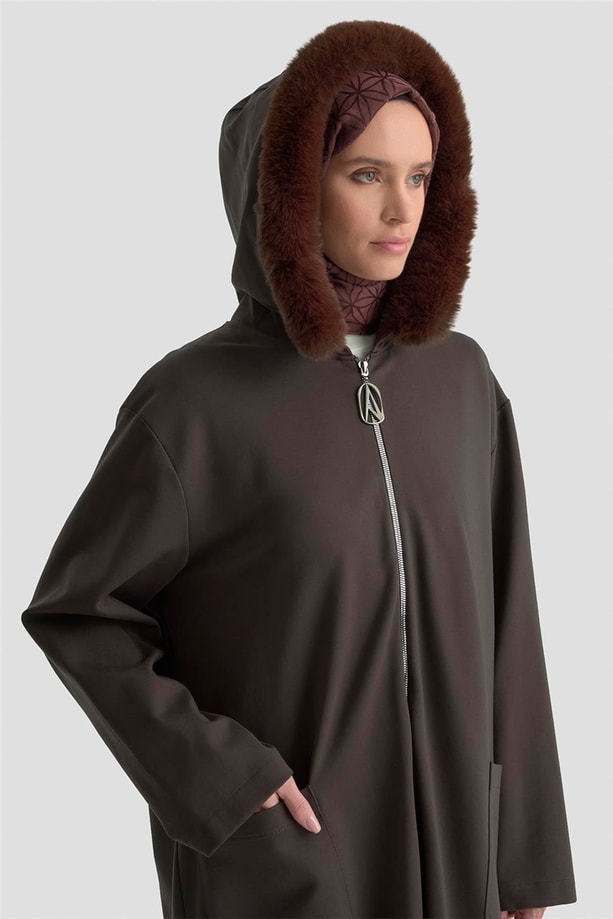 Armine Trend Hırka 25KT541 Kahverengi