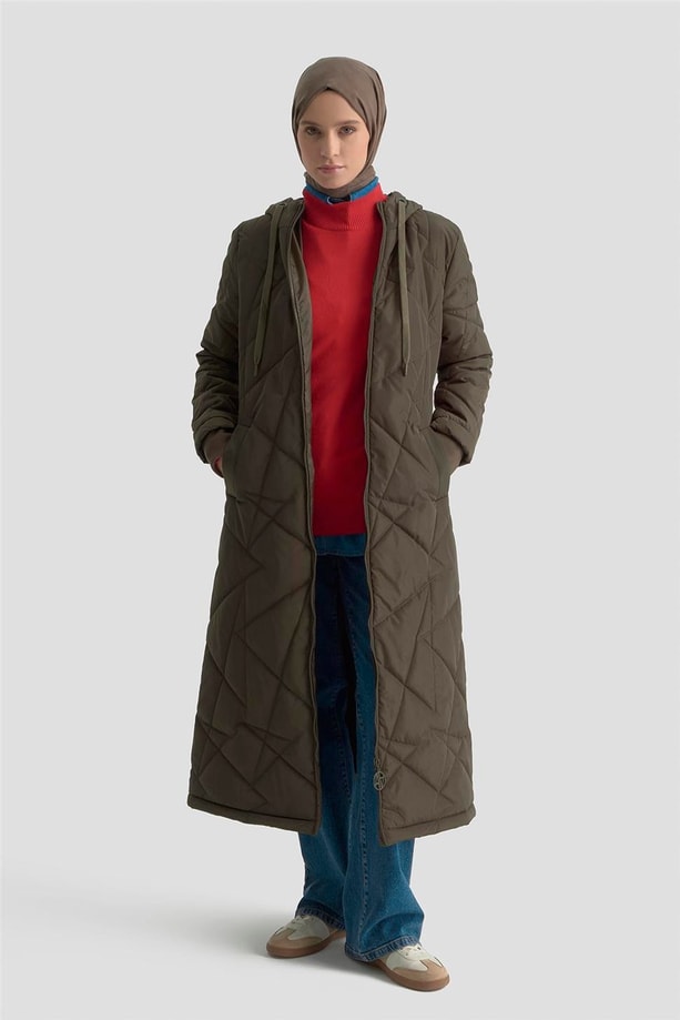 Armine Kapitone Kaban 25KT703 Haki