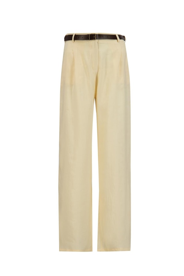 Armine Kemerli Palazzo Tencel Pantolon 25Y2810 Aytaşı