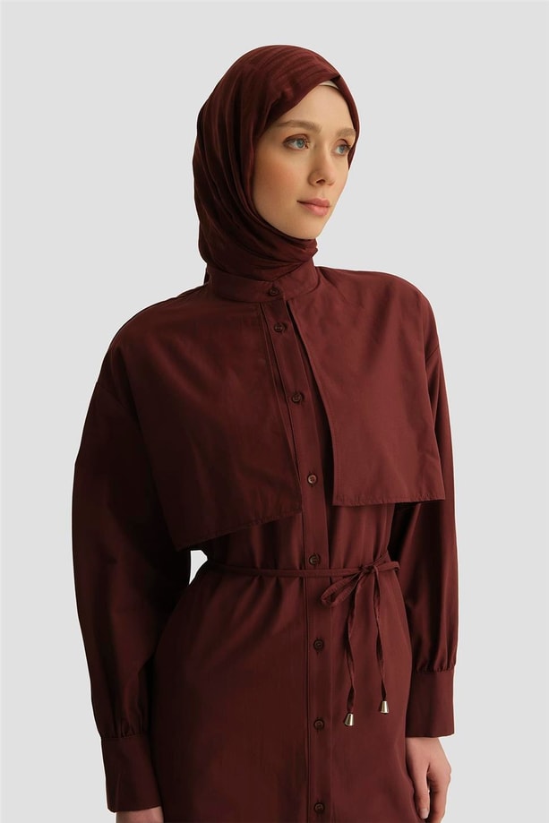 Armine Poplin Gömlek 25YH3442 BORDO