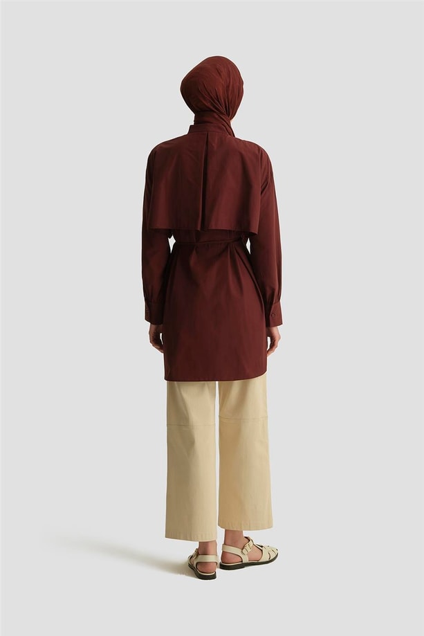 Armine Poplin Gömlek 25YH3442 BORDO